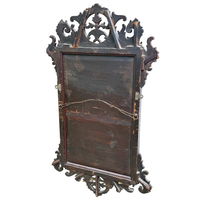 Georgian Walnut Wall Mirror, 1760s For Sale - Image 6 of 9