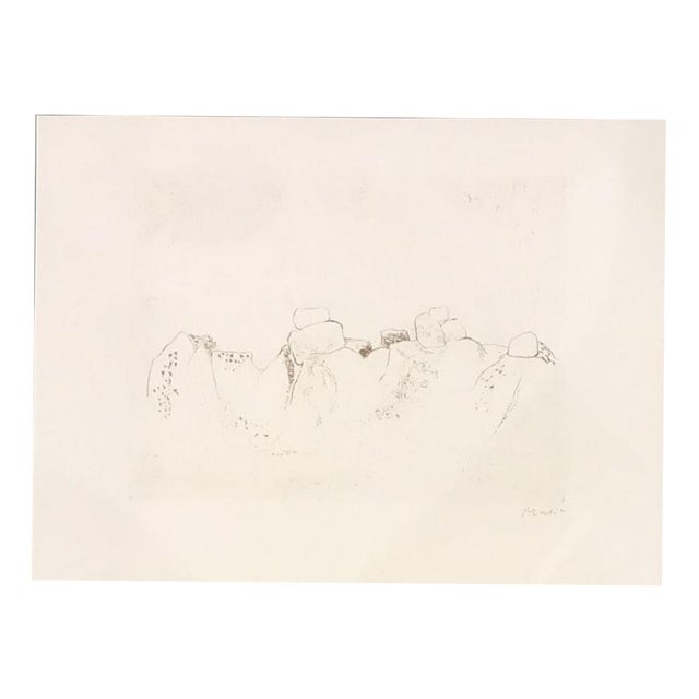 Zoran Antonio Music, Jardins déserts peut-être, 1976, Engraving For Sale