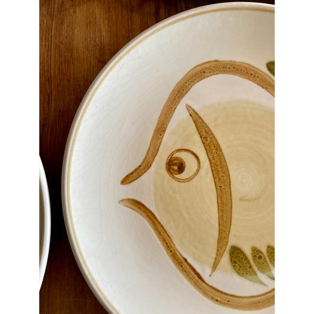 1970s Vintage French Plates from Salins, 1970s, Set of 8 For Sale - Image 5 of 12