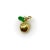 1970s 18k Gold Vintage Apple Diamond and Enamel Charm For Sale In Los Angeles - Image 6 of 10