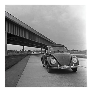 Volkswagen Beetle on Highway, Germany 1937, Printed 2021 For Sale