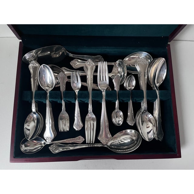 Mid-Century Modern 1960's Danish 'Alta' Silver-Plated Cohr Flatware-Service 12-Storage Box For Sale - Image 3 of 9