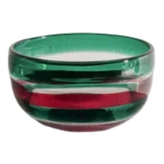 Vintage Glass Bowl by Fulvio Bianconi for Venini, 1950s For Sale