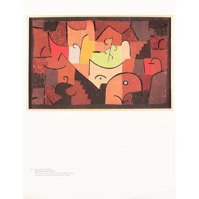 An excellent full-color print after painting "Stage Landscape" by Paul Klee. Published by New French Editions in France in...