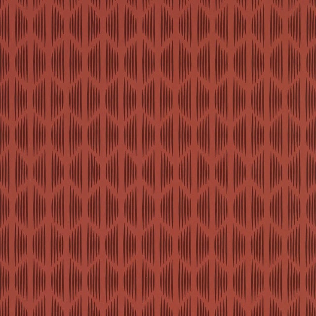 Contemporary Sample - Schumacher X David Oliver Ovington Wallpaper in Porphyry For Sale - Image 3 of 3