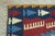 1970s Tribal Blue Ikat Kilim Runner Rug For Sale - Image 9 of 10
