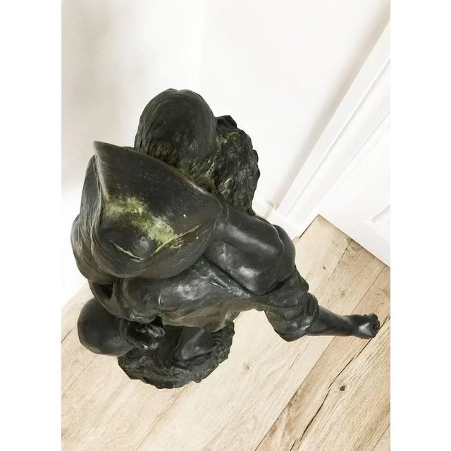 Large 19th Century Bronze Statue of Ettore Ximines For Sale - Image 5 of 6