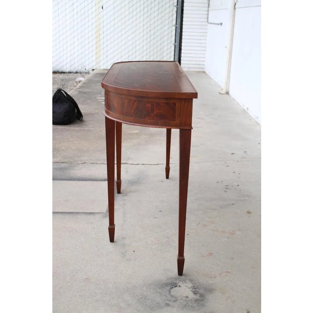 Wood Late 20th Century Copley Place Demilune Console Table by Hekman Furniture For Sale - Image 7 of 9