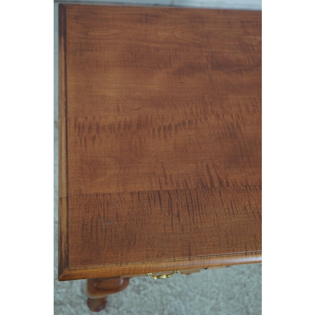 1980s Tiger Maple Hand Crafted New England Lowboy For Sale - Image 15 of 18