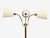 1970s Swedish Modern, Three Light Floor Lamp, Reeded Brass, Fabric, Sweden For Sale In New York - Image 6 of 13