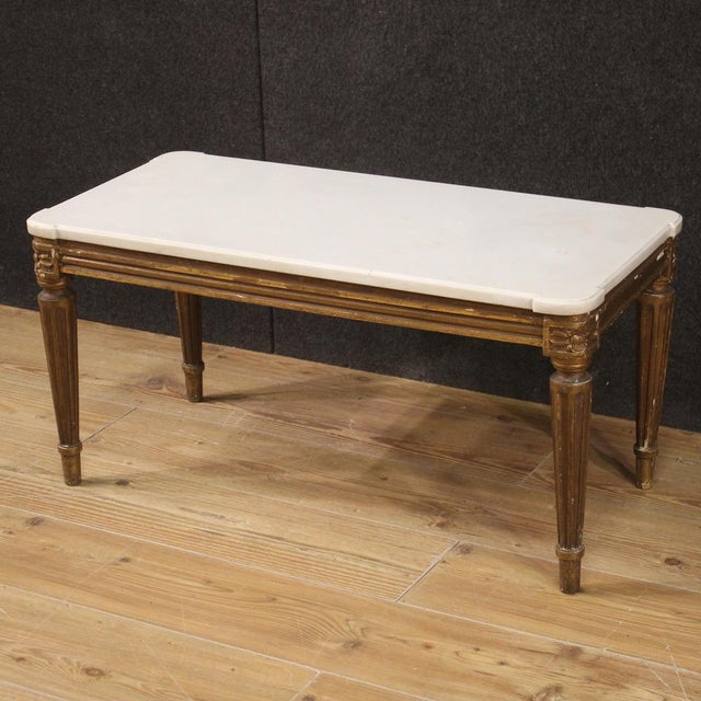 1970s 20th Century Marble Top Coffee Table, 1970s For Sale - Image 5 of 13