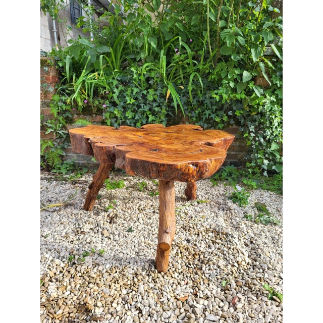 Mid-Century Modern Brutalist Style Coffee Table by Racine Olivier, 1950s For Sale - Image 3 of 10