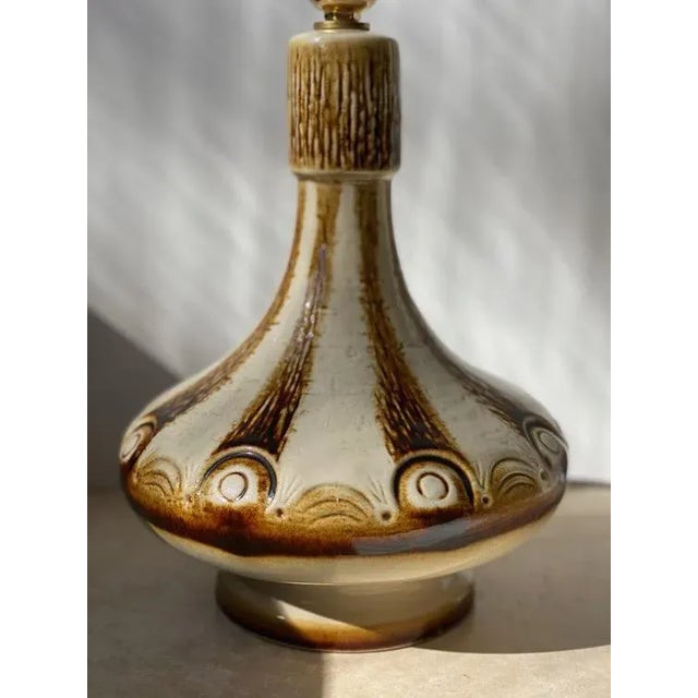 Large Ceramic Table Lamp from Søholm, 1960s For Sale - Image 4 of 7