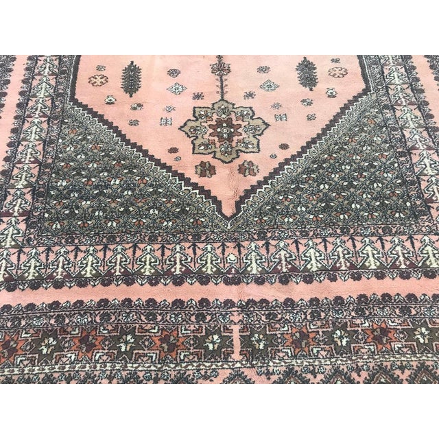 Vintage Rustic Moroccan Rabat Design Rug For Sale - Image 4 of 13