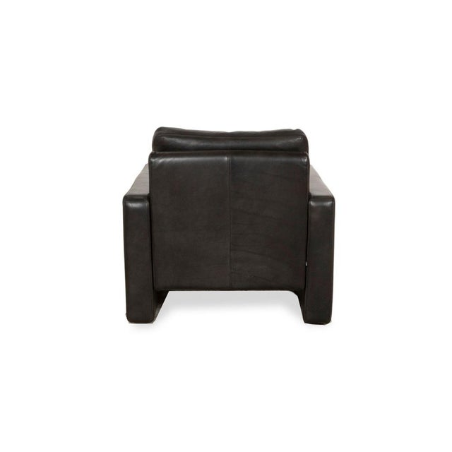 Black Leather Conseta Armchair with Manual Function from Cor For Sale - Image 12 of 15