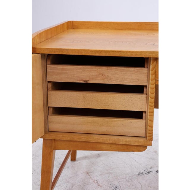 Mid-Century Ash Desk, 1960s For Sale - Image 9 of 18