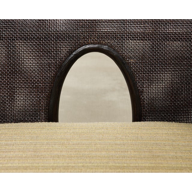 Pair of Barbara Barry for McGuire Caned Lounge Chairs and Ottoman For Sale - Image 14 of 18