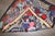 Early 20th Century Colorful Floral American Hooked Small Square Rug no. j5169 For Sale - Image 5 of 7