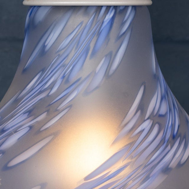 Italian Hand Blown Light Bulb Shaped Ceiling Light from by Due P, 1980s For Sale - Image 9 of 14