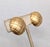 Vintage 1960s Signed Napier Goldtone Round Domed Quilted Clip Earrings-2 Pieces For Sale In Philadelphia - Image 6 of 7
