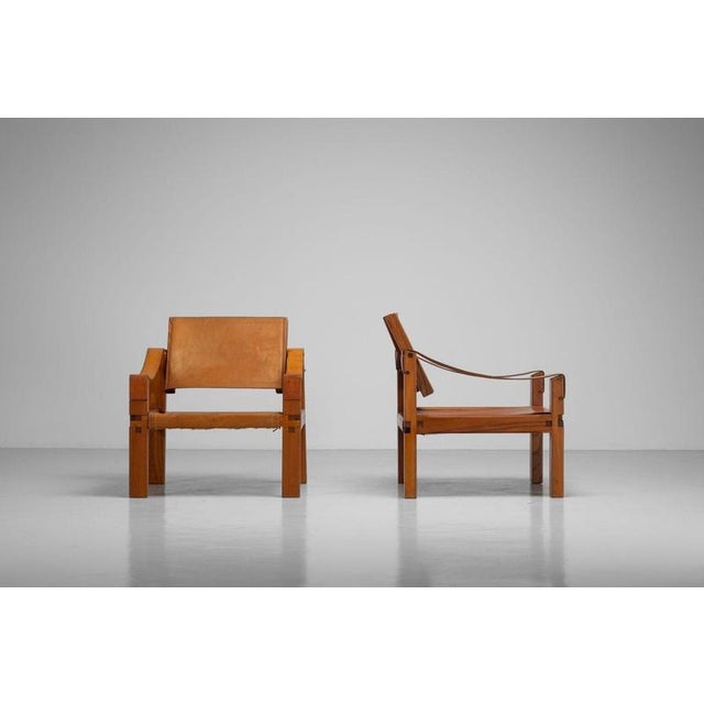 S10 Lounge Chairs by Pierre Chapo, France, 1964, Set of 2 For Sale - Image 3 of 18