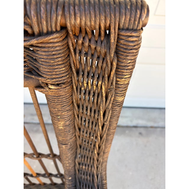 Early 20th Century American Wicker Armchair For Sale - Image 10 of 13