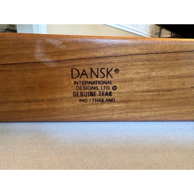 Vintage Danish Organic Modern Teak Wood Decorative Box For Sale - Image 11 of 11