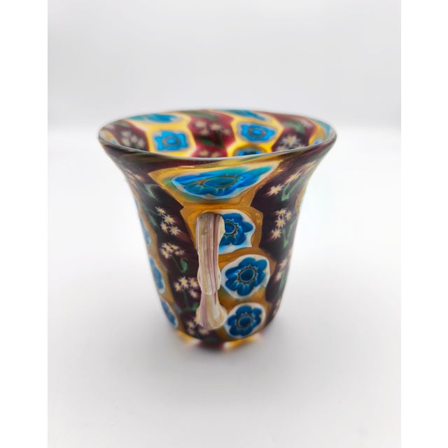 Art Nouveau Murano Millefiori Glass Vase by Fratelli Toso for Fratelli Toso, 1890s For Sale - Image 3 of 10
