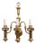 American Colonial Brass Electric Converted Oil Lamp Wall Sconce, 2 Available For Sale