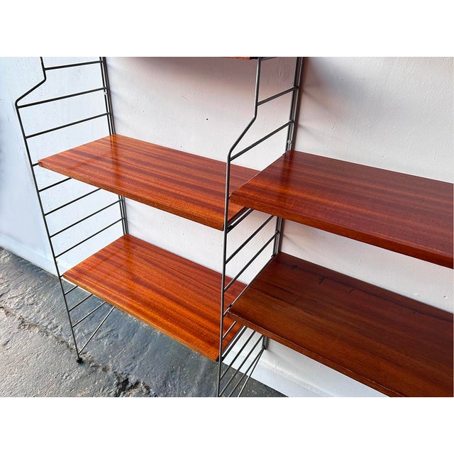 Brown Mid-Century Shelving System from Brianco, 1960s, Set of 4 For Sale - Image 8 of 10