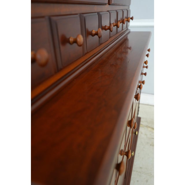 Lexington Country Cherry China Cabinet Hutch For Sale - Image 15 of 18