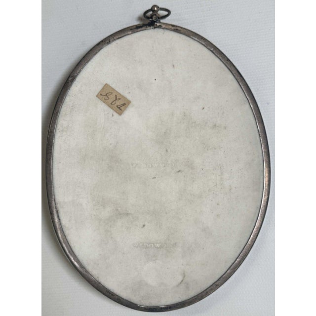 Antique 18th century Wedgwood jasperware portrait plaque of Josiah Wedgwood (1730 - 1795). Deep relief bisque portrait on...