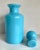 1940s 1940's Portieux Vallerysthal French Blue Opaline Decanter For Sale - Image 5 of 8