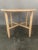 Side table by Haslev made of solid oak with a decorative cross frame. It has a solid, premium quality construction with...