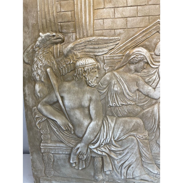 Vintage Neoclassical Plaster Relief Wall Art For Sale - Image 10 of 11