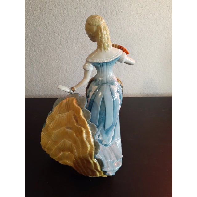 Contemporary 1980s Franklin Mint Porcelain Handpainted Figurine "Arabella the Waltz" For Sale - Image 3 of 7