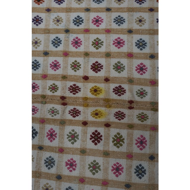 Beige Turkish Jajim Kilim Rug 7'5'' X 10' For Sale - Image 8 of 10