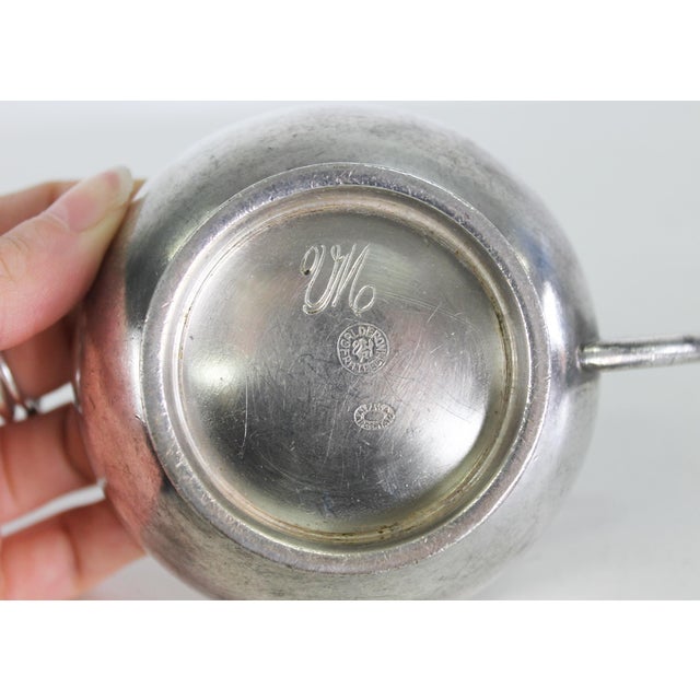 Silver Cups in Silver Alpacca by Gio Ponti for Fratelli Calderoni, 1950s, Set of 6 For Sale - Image 8 of 9