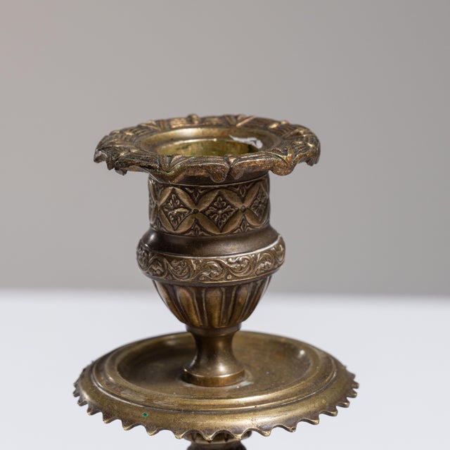 19th Century France Napoleon III Brass Candlestick For Sale - Image 15 of 15