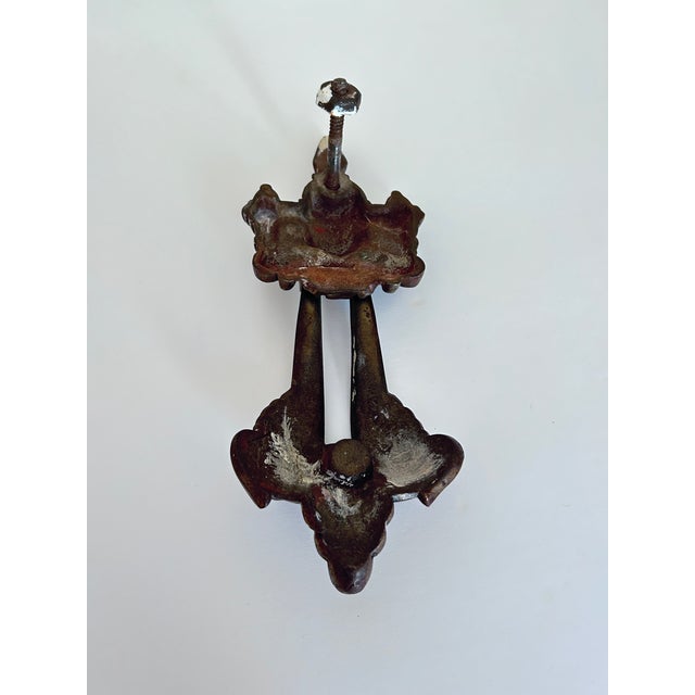 Antique Bronze Door Knocker For Sale - Image 4 of 6