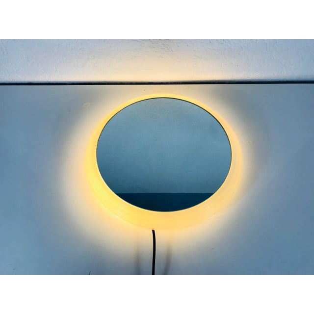 Illuminated Wall Mirror from Hillebrand, 1960s, in Very Good conditions. Designed 1960 to 1969