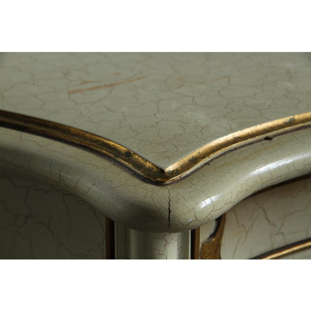 Rococo Vintag Venetian Nightstands in Painted Wood, 1950s, Set of 2 For Sale - Image 3 of 18