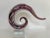 Murano Murano Style Purple Art Glass Swirl Sculpture on Lucite Base For Sale - Image 4 of 9