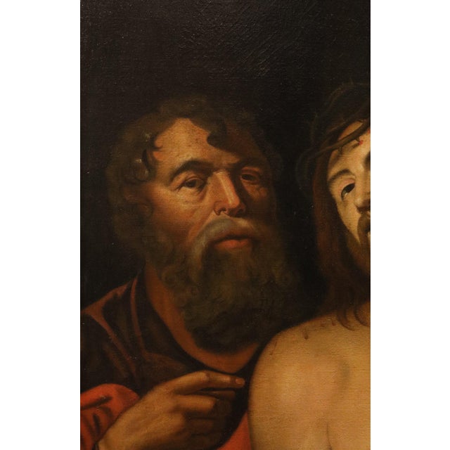 Follower of Rubens, Ecce Homo, 1700, Oil on Canvas For Sale - Image 11 of 16