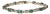 Vintage Michael Anthony 14k Yellow Gold Emerald Diamond Bar Link Tennis Bracelet For Sale