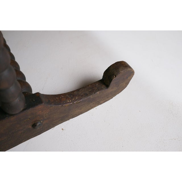 Late 19th Century French Rustic Coffee Table with Bobbin-Turned Base For Sale - Image 17 of 18