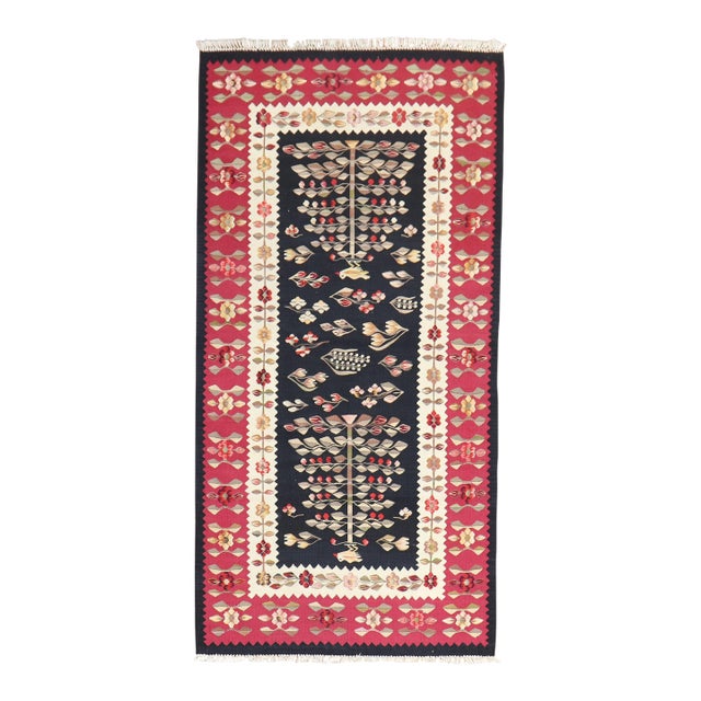 Early 20th Century Zabihi Collection Bessarabian Kilim - 3'7" x 6'10" For Sale