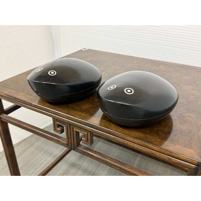 Mid-Century Modern Polished Wood Trinket Boxes, Pair For Sale - Image 3 of 12