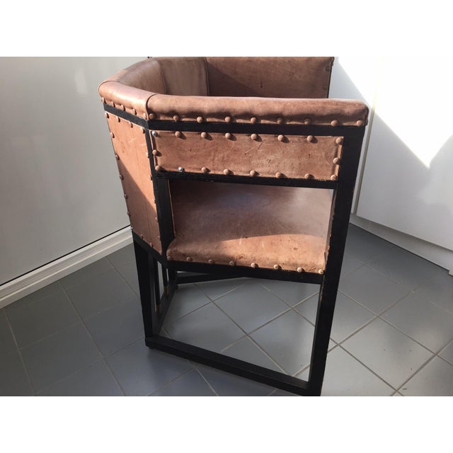 Armchair attributed to Josef Hoffmann for Wiener Werkstätte, Early 20th Century For Sale - Image 4 of 12