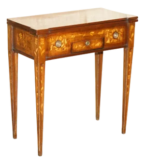 Dutch Marquetry Inlaid Chess Poker Game Table, 1800